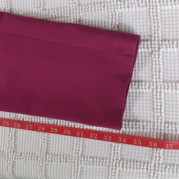 Loft Burgundy Modern Skinny Ankle pant size 10 - Picture 11 of 14